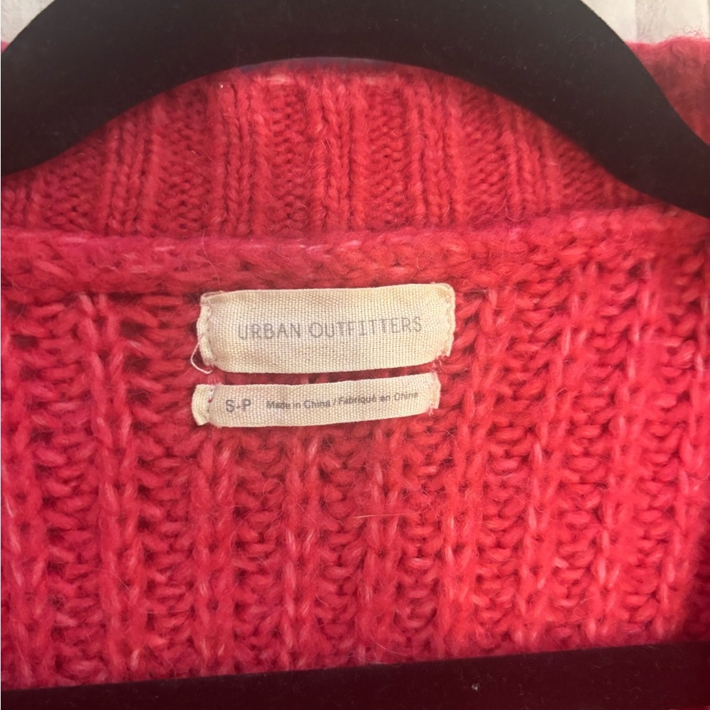 Urban Outfitters Pink Cable Knit Cardigan - Picture 3 of 4